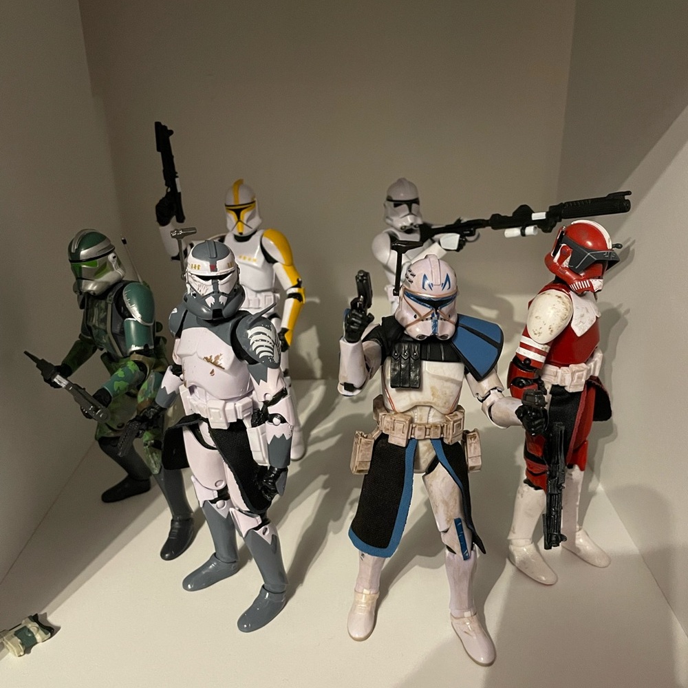 Black series Star Wars clones and bounty hunter hull